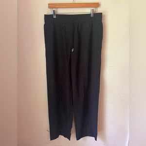 New Topshop Women’s Plain Drawstring Waist Pants in Black, US 12